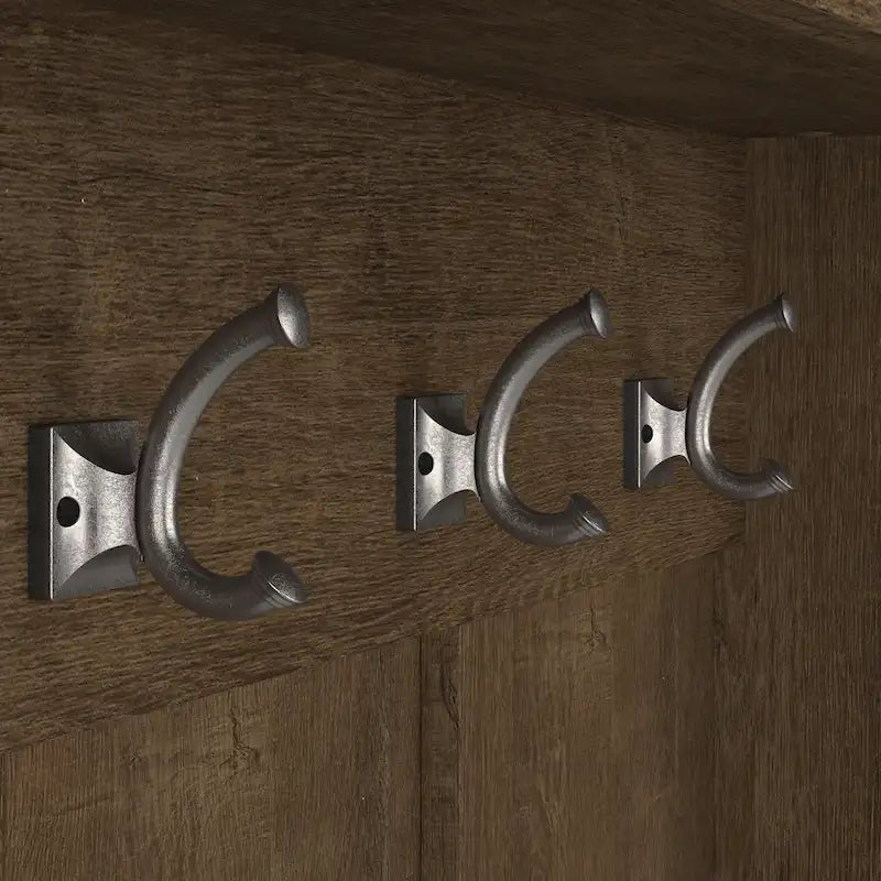Porte-manteau et banc à chaussures avec portes