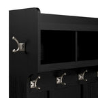 Porte-manteau et banc à chaussures avec portes