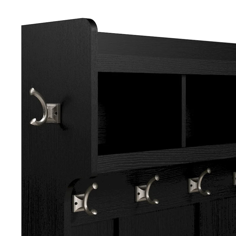 Porte-manteau et banc à chaussures avec portes
