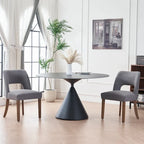 Lot de 2 chaises de salle à manger avec revêtement en tissu, design classique et moderne