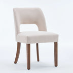 Lot de 2 chaises de salle à manger avec revêtement en tissu, design classique et moderne