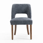 Lot de 2 chaises de salle à manger avec revêtement en tissu, design classique et moderne