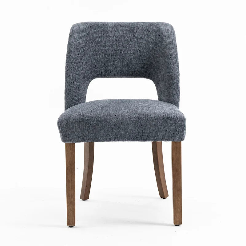 Lot de 2 chaises de salle à manger avec revêtement en tissu, design classique et moderne