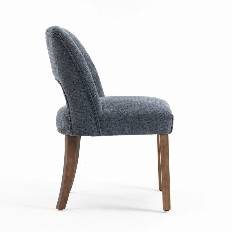 Lot de 2 chaises de salle à manger avec revêtement en tissu, design classique et moderne