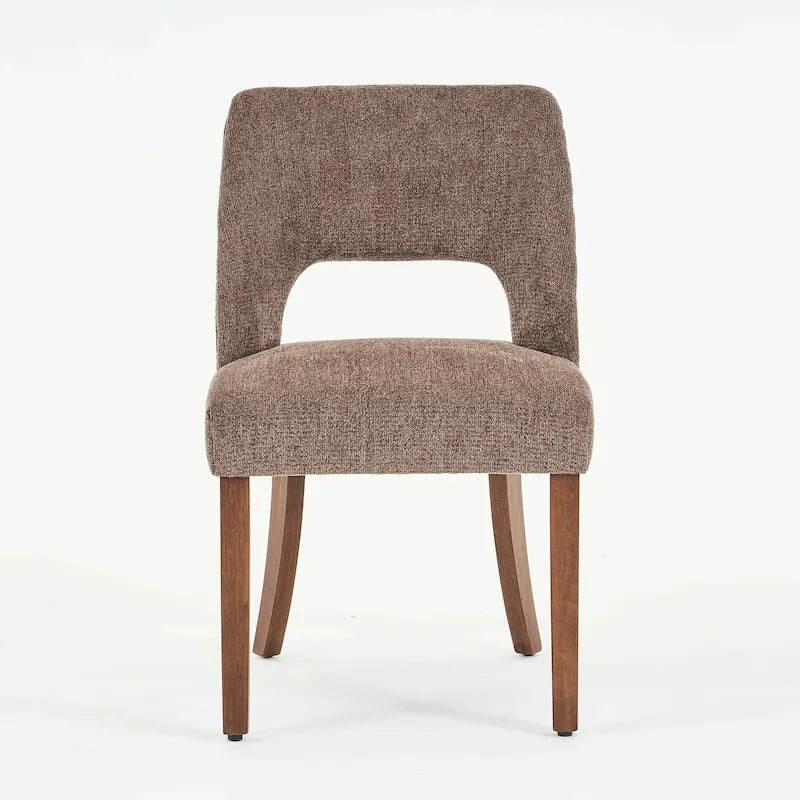 Lot de 2 chaises de salle à manger avec revêtement en tissu, design classique et moderne