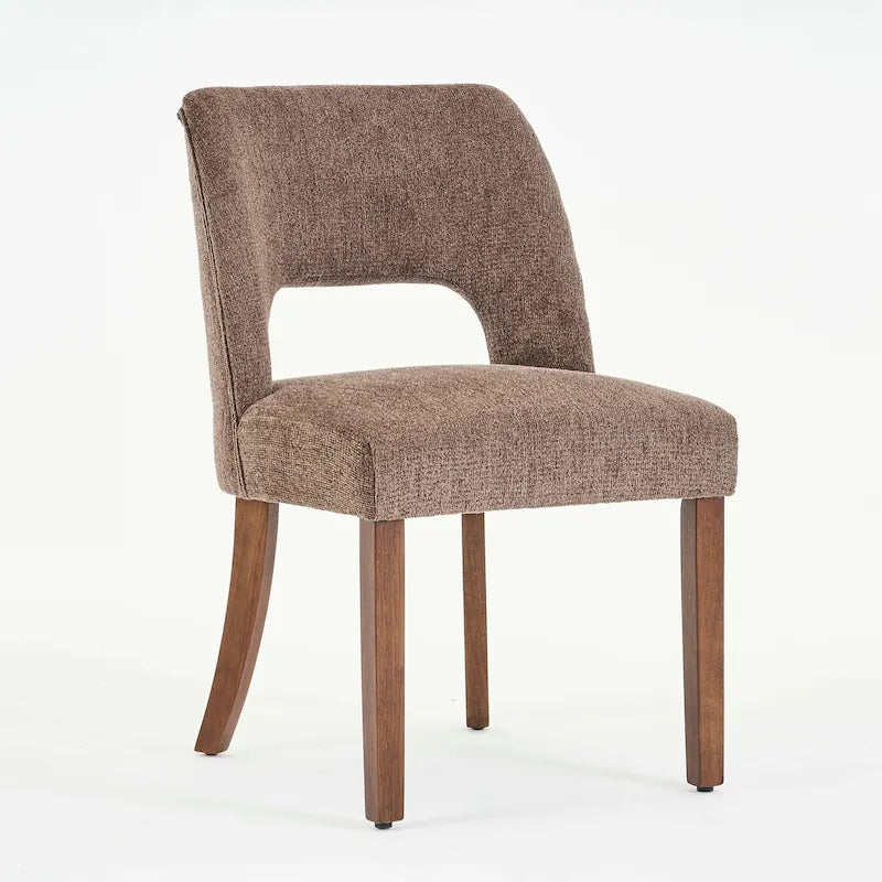 Lot de 2 chaises de salle à manger avec revêtement en tissu, design classique et moderne