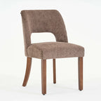 Lot de 2 chaises de salle à manger avec revêtement en tissu, design classique et moderne