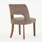 Lot de 2 chaises de salle à manger avec revêtement en tissu, design classique et moderne
