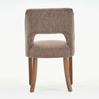 Lot de 2 chaises de salle à manger avec revêtement en tissu, design classique et moderne