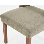 Lot de 2 chaises de salle à manger avec revêtement en tissu, design classique et moderne