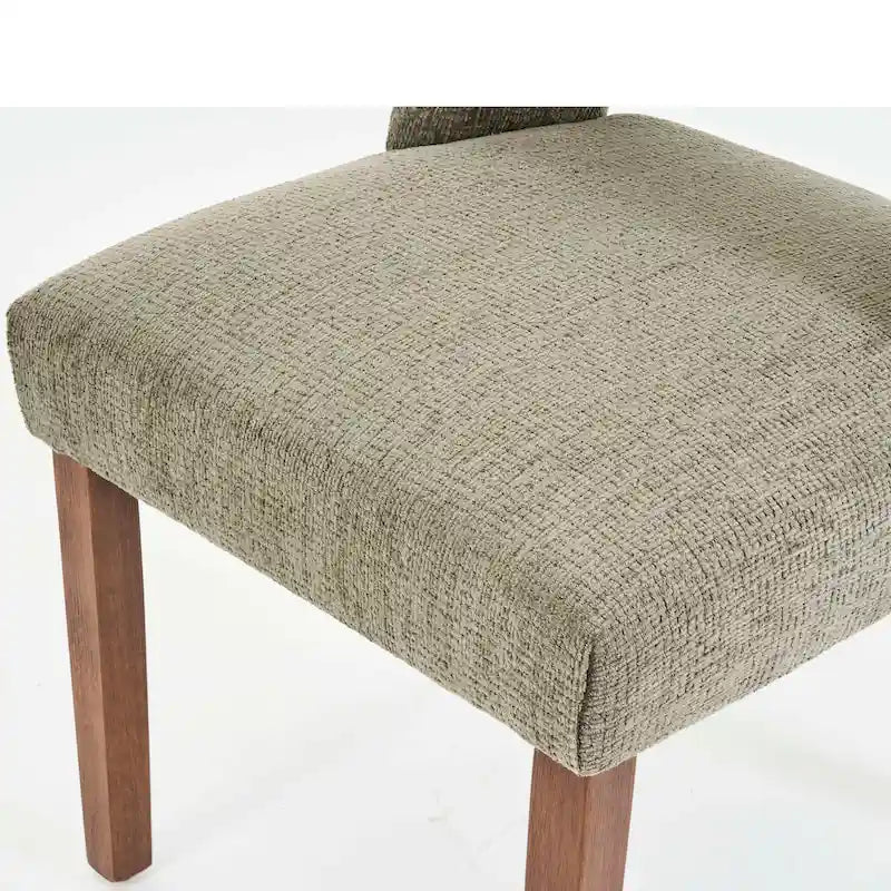 Lot de 2 chaises de salle à manger avec revêtement en tissu, design classique et moderne