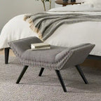 Christopher Knight Home Rosalynn Tufted Fabric Ottoman Bench  Stylish and Multi-Functional