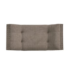 Banc ottoman en tissu capitonné