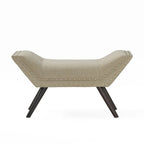 Banc ottoman en tissu capitonné
