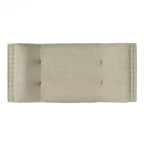 Banc ottoman en tissu capitonné