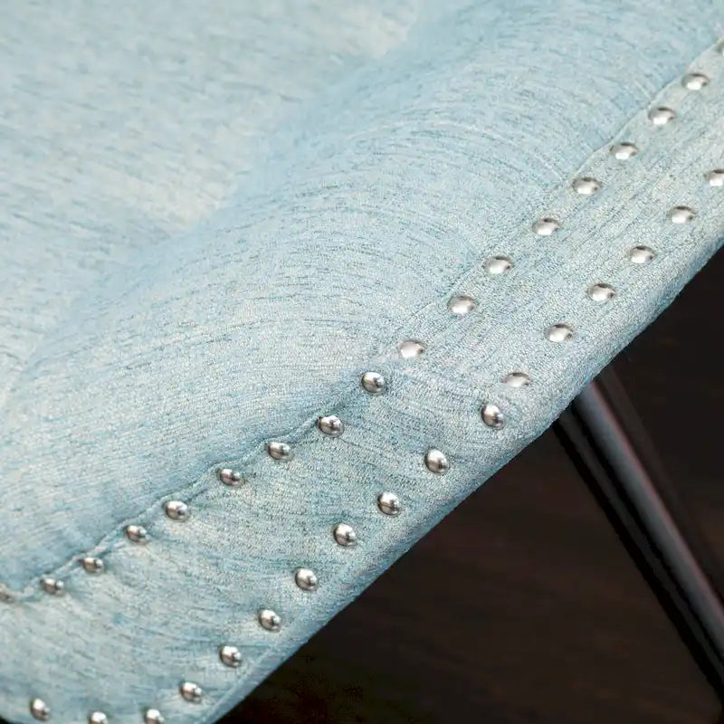 Banc ottoman en tissu capitonné
