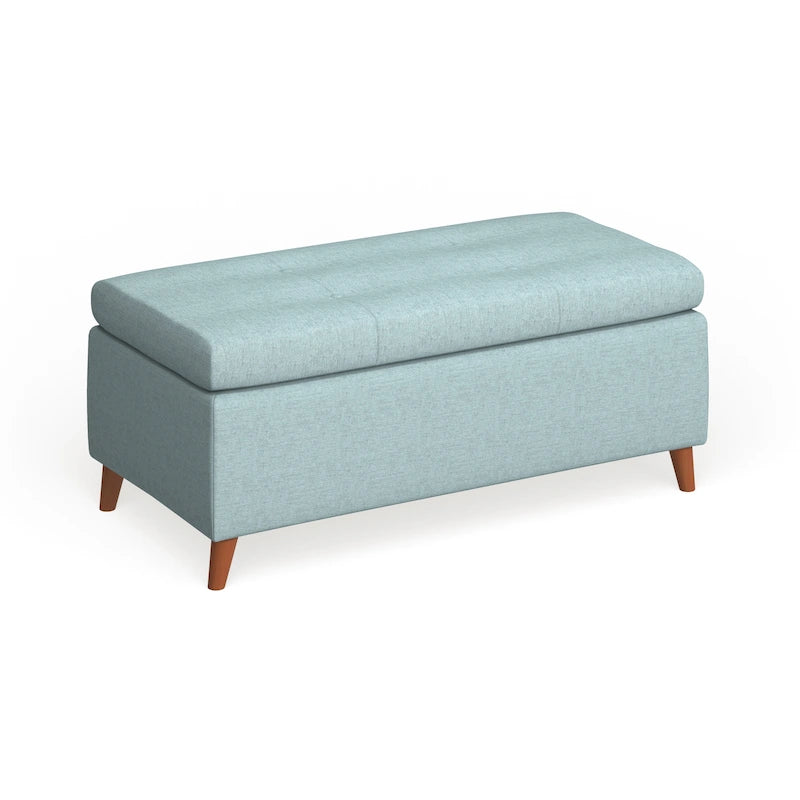 Banc de rangement ottoman de style Mid-Century