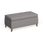 Banc de rangement ottoman de style Mid-Century