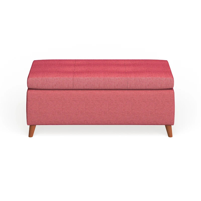 Banc de rangement ottoman de style Mid-Century