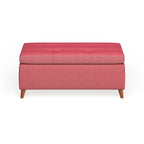 Banc de rangement ottoman de style Mid-Century
