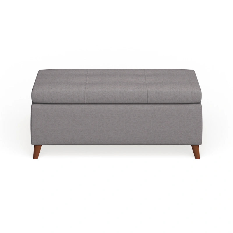 Banc de rangement ottoman de style Mid-Century