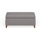 Banc de rangement ottoman de style Mid-Century