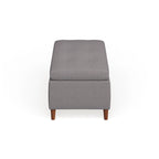 Banc de rangement ottoman de style Mid-Century