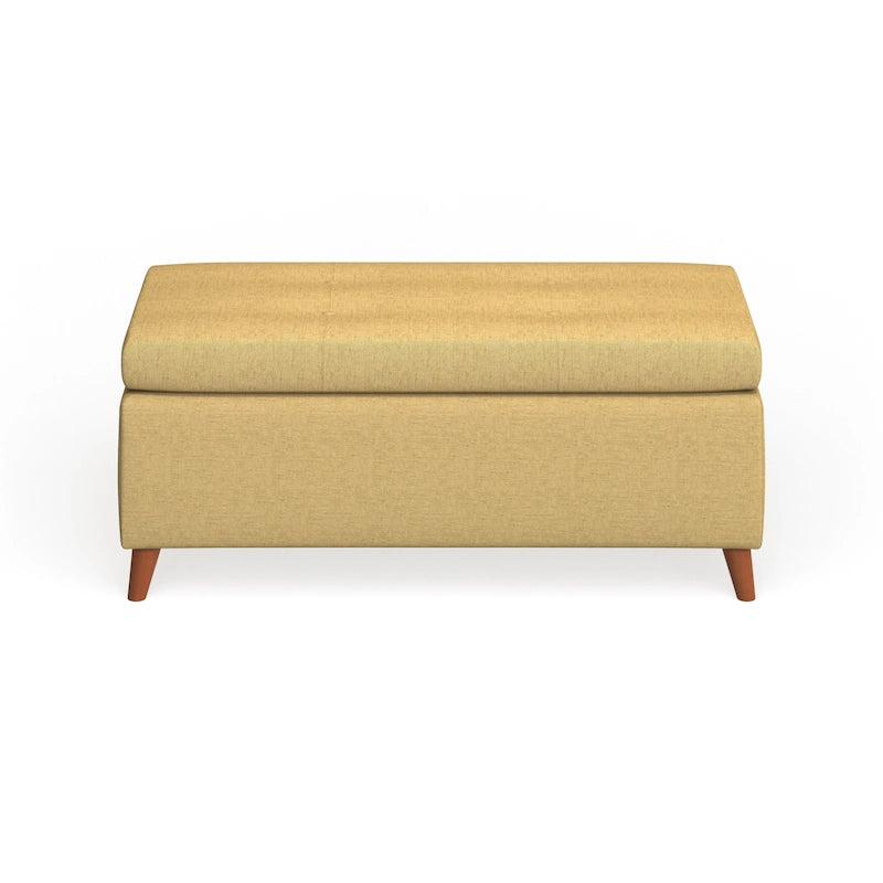 Banc de rangement ottoman de style Mid-Century