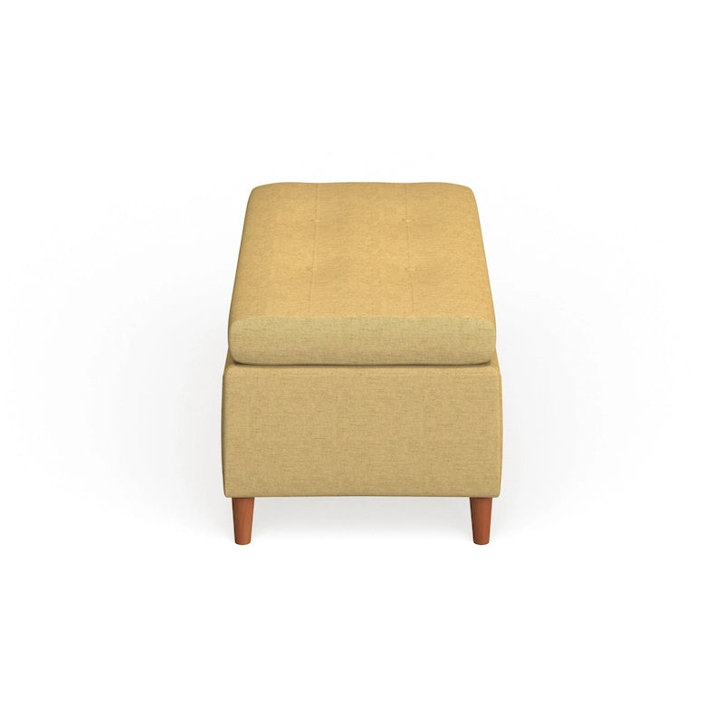 Banc de rangement ottoman de style Mid-Century
