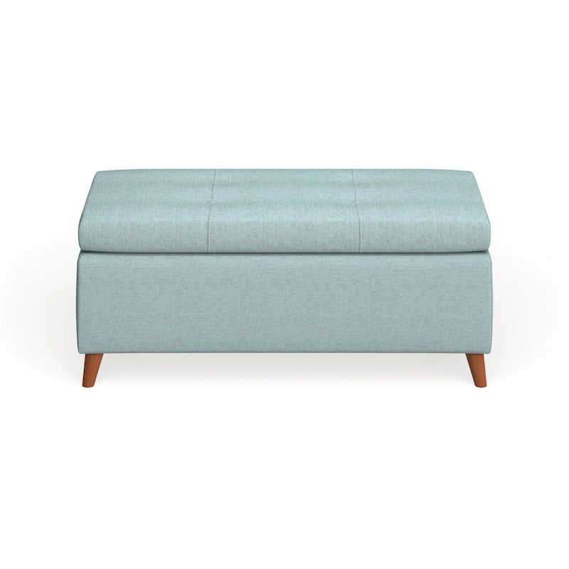 Banc de rangement ottoman de style Mid-Century