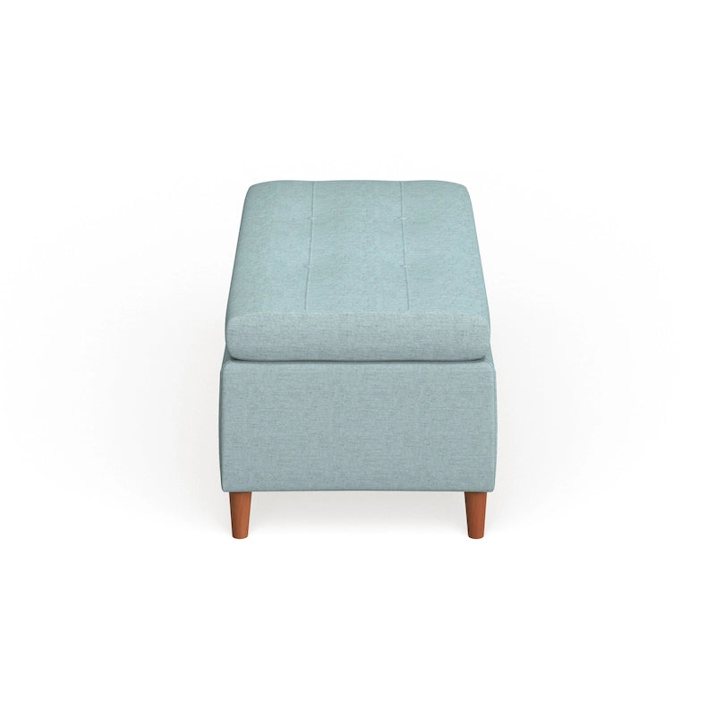 Banc de rangement ottoman de style Mid-Century