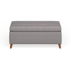 Banc de rangement ottoman de style Mid-Century