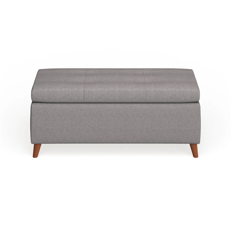 Banc de rangement ottoman de style Mid-Century