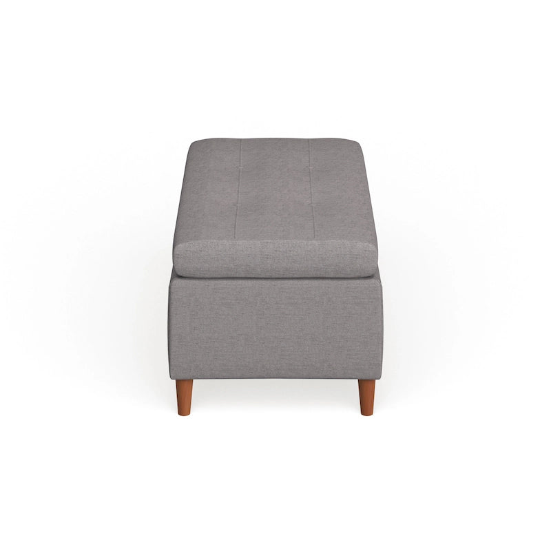 Banc de rangement ottoman de style Mid-Century