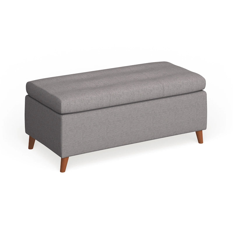 Banc de rangement ottoman de style Mid-Century