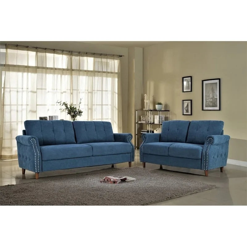 Fauteuil d'appoint de salon et pouf