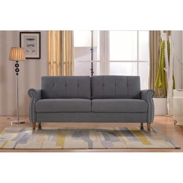 Fauteuil d'appoint de salon et pouf