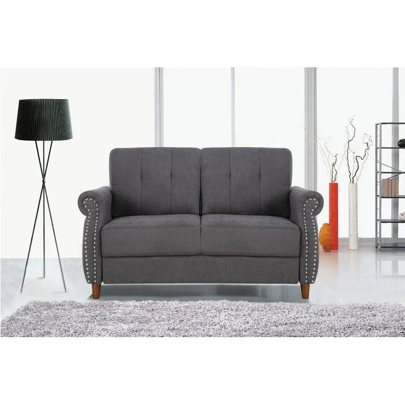 Fauteuil d'appoint de salon et pouf