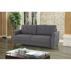 Fauteuil d'appoint de salon et pouf