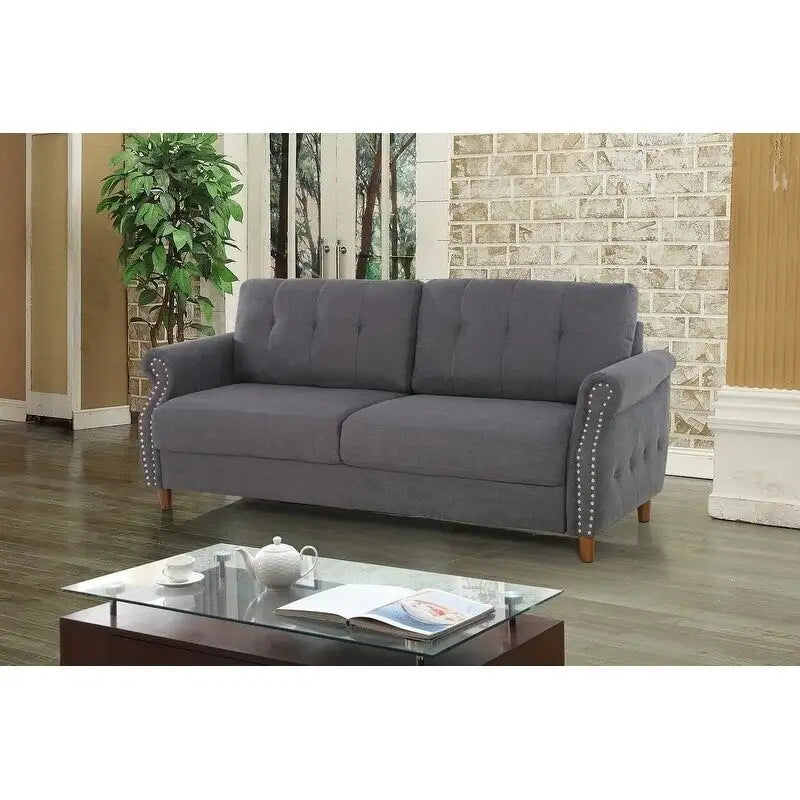 Fauteuil d'appoint de salon et pouf