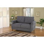 Fauteuil d'appoint de salon et pouf