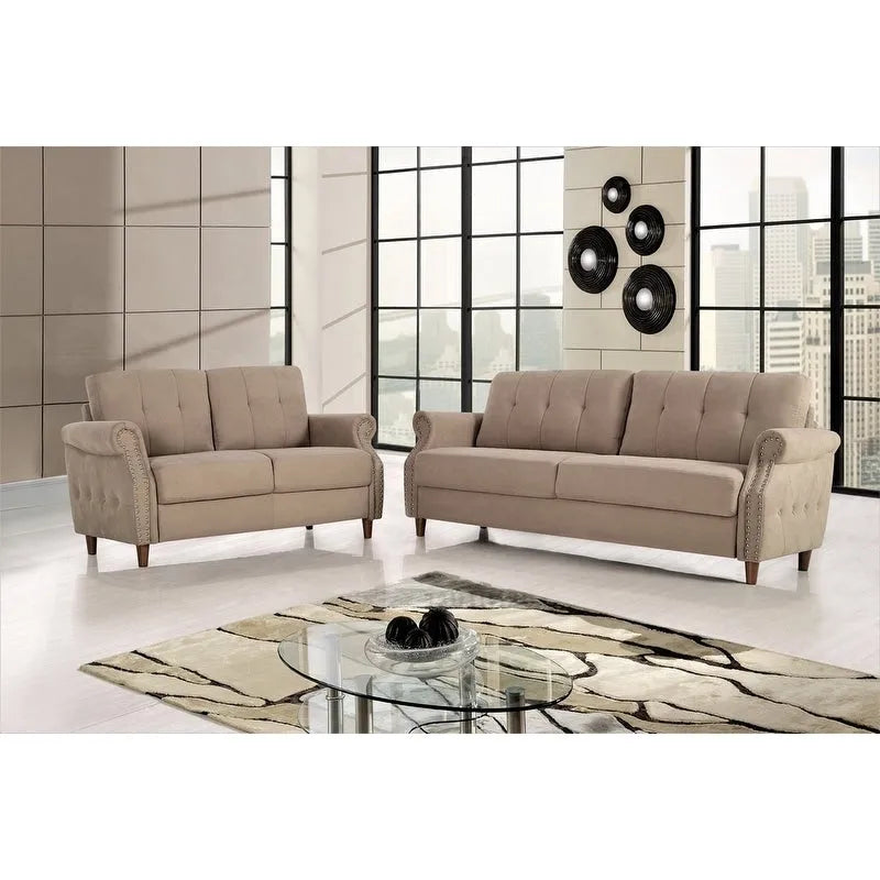 Fauteuil d'appoint de salon et pouf