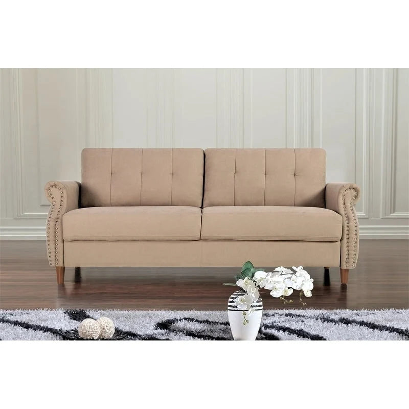 Fauteuil d'appoint de salon et pouf