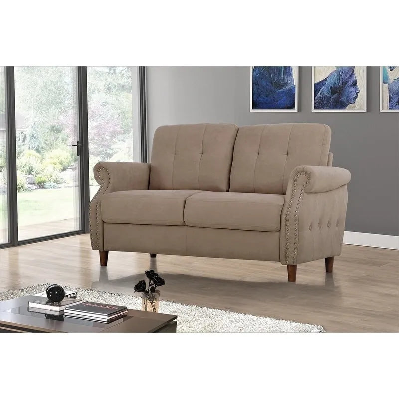 Fauteuil d'appoint de salon et pouf