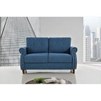 Fauteuil d'appoint de salon et pouf