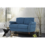 Fauteuil d'appoint de salon et pouf