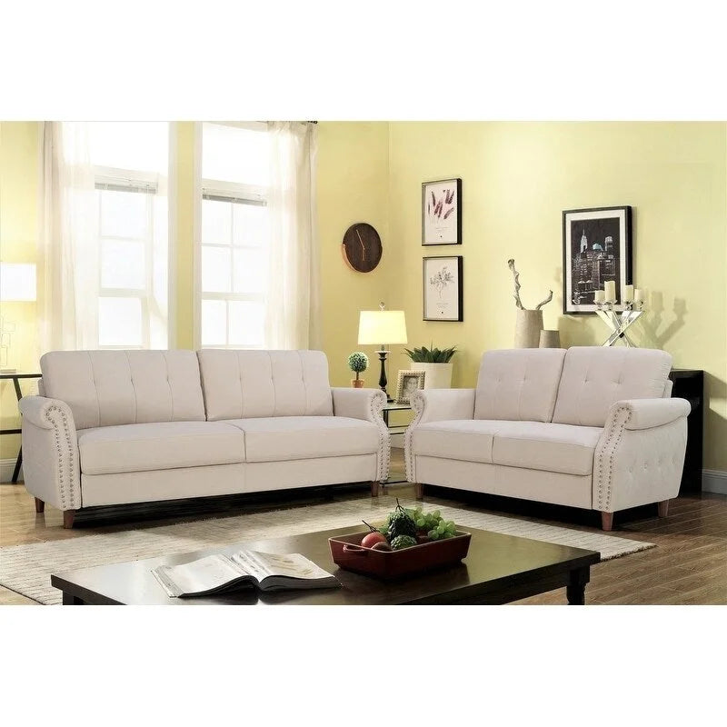 Fauteuil d'appoint de salon et pouf