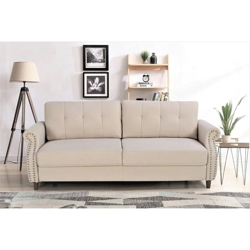 Fauteuil d'appoint de salon et pouf
