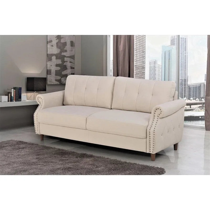 Fauteuil d'appoint de salon et pouf