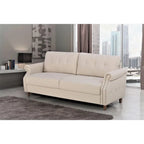 Fauteuil d'appoint de salon et pouf
